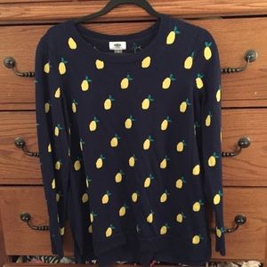 Lemon print sweater
